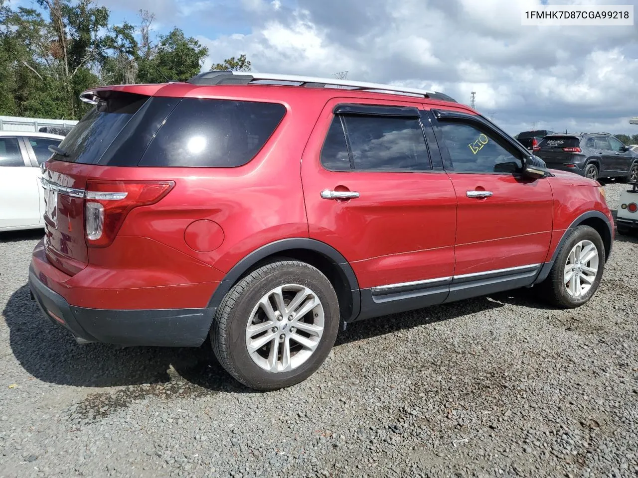 2012 Ford Explorer Xlt VIN: 1FMHK7D87CGA99218 Lot: 79727664