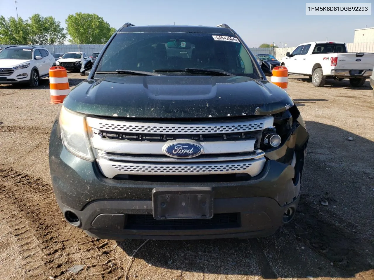 2013 Ford Explorer Xlt VIN: 1FM5K8D81DGB92293 Lot: 54042404