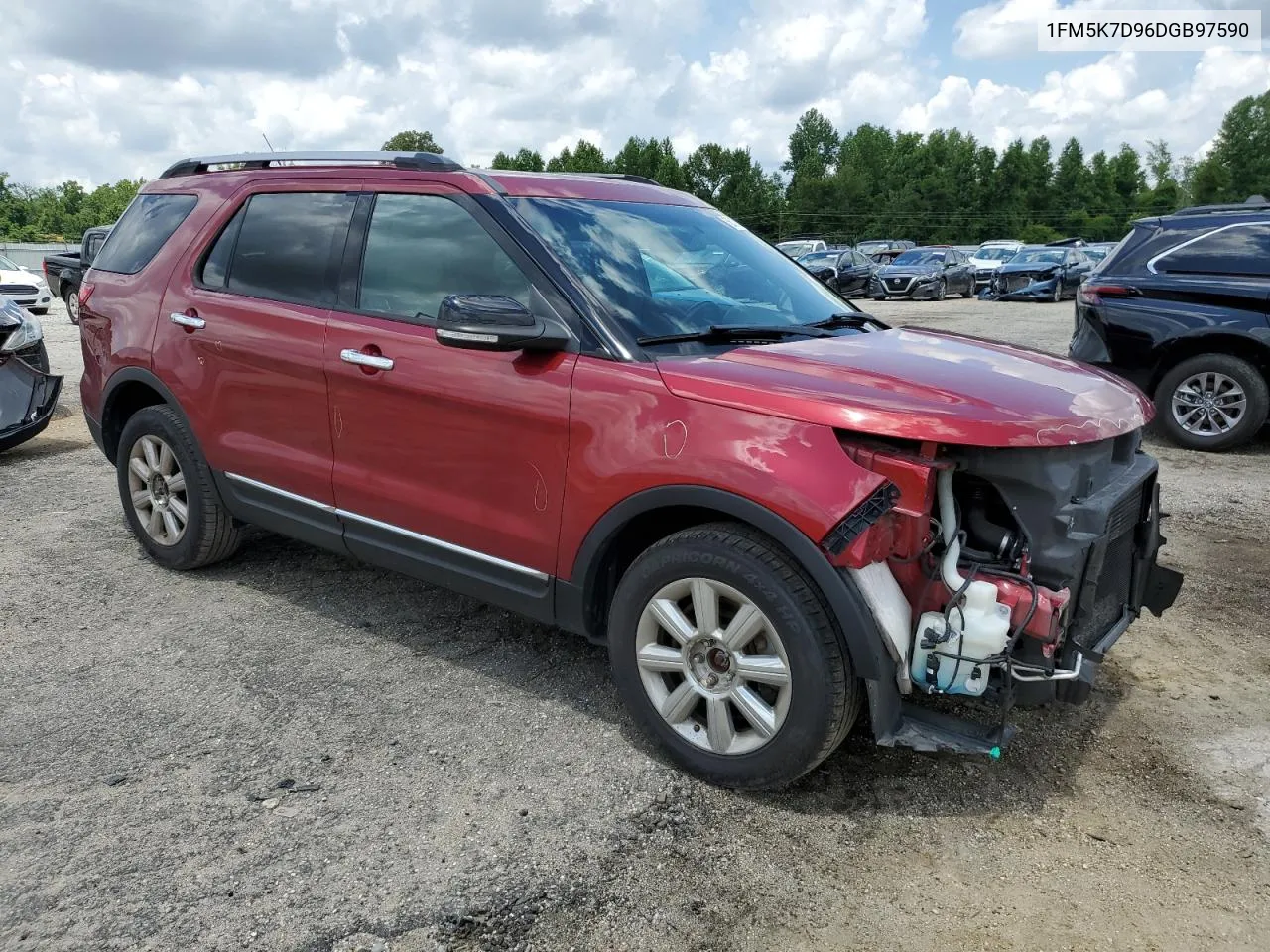 2013 Ford Explorer Xlt VIN: 1FM5K7D96DGB97590 Lot: 56319424