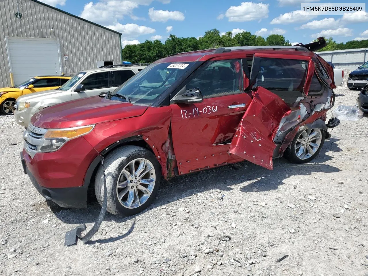 2013 Ford Explorer Xlt VIN: 1FM5K7D88DGB25409 Lot: 58204314