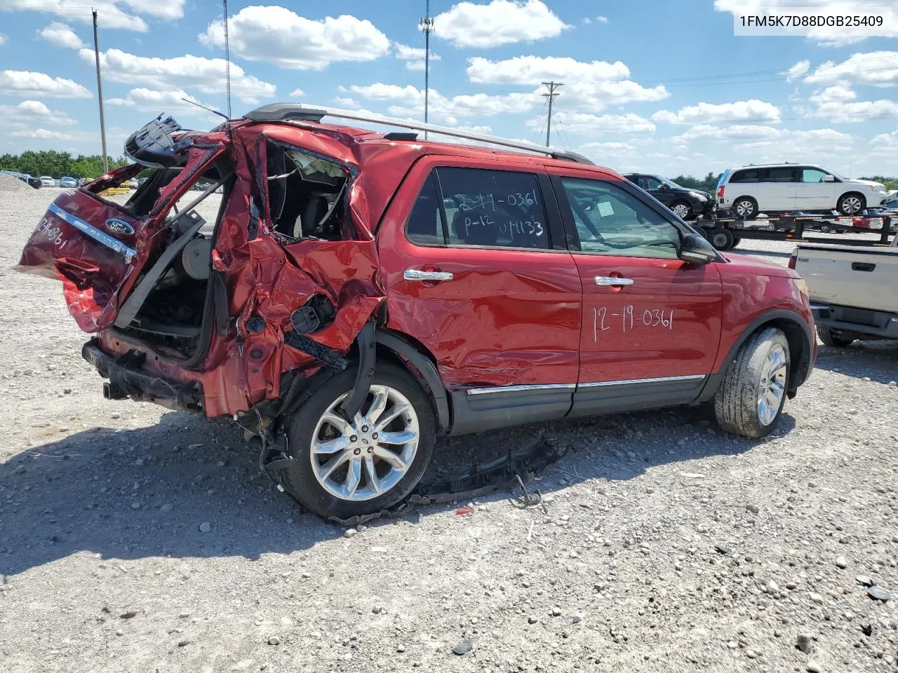 2013 Ford Explorer Xlt VIN: 1FM5K7D88DGB25409 Lot: 58204314