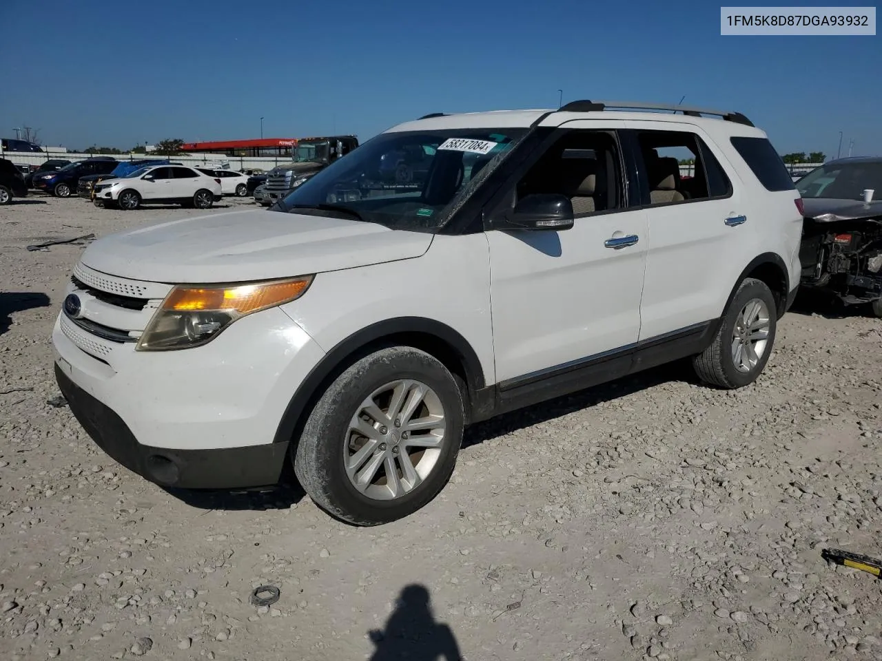 2013 Ford Explorer Xlt VIN: 1FM5K8D87DGA93932 Lot: 58317084