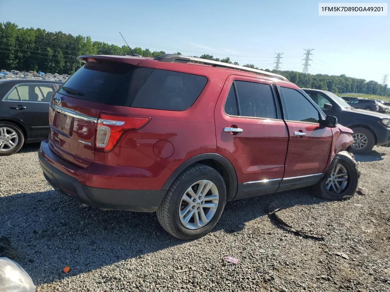 2013 Ford Explorer Xlt VIN: 1FM5K7D89DGA49201 Lot: 58478764