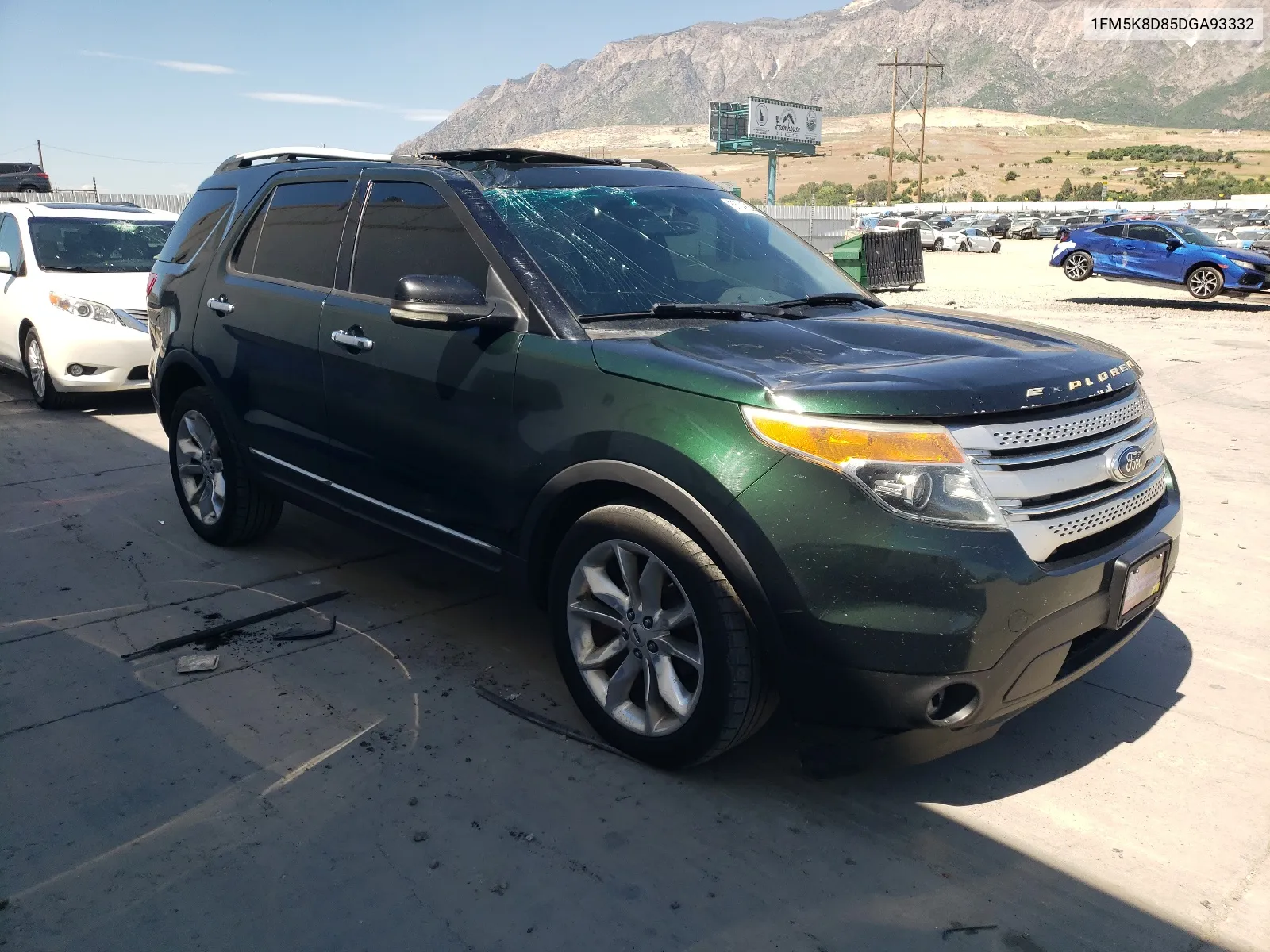 1FM5K8D85DGA93332 2013 Ford Explorer Xlt