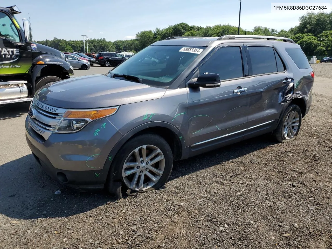 2013 Ford Explorer Xlt VIN: 1FM5K8D86DGC27684 Lot: 59833354