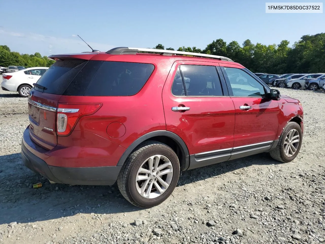 2013 Ford Explorer Xlt VIN: 1FM5K7D85DGC37522 Lot: 61862314