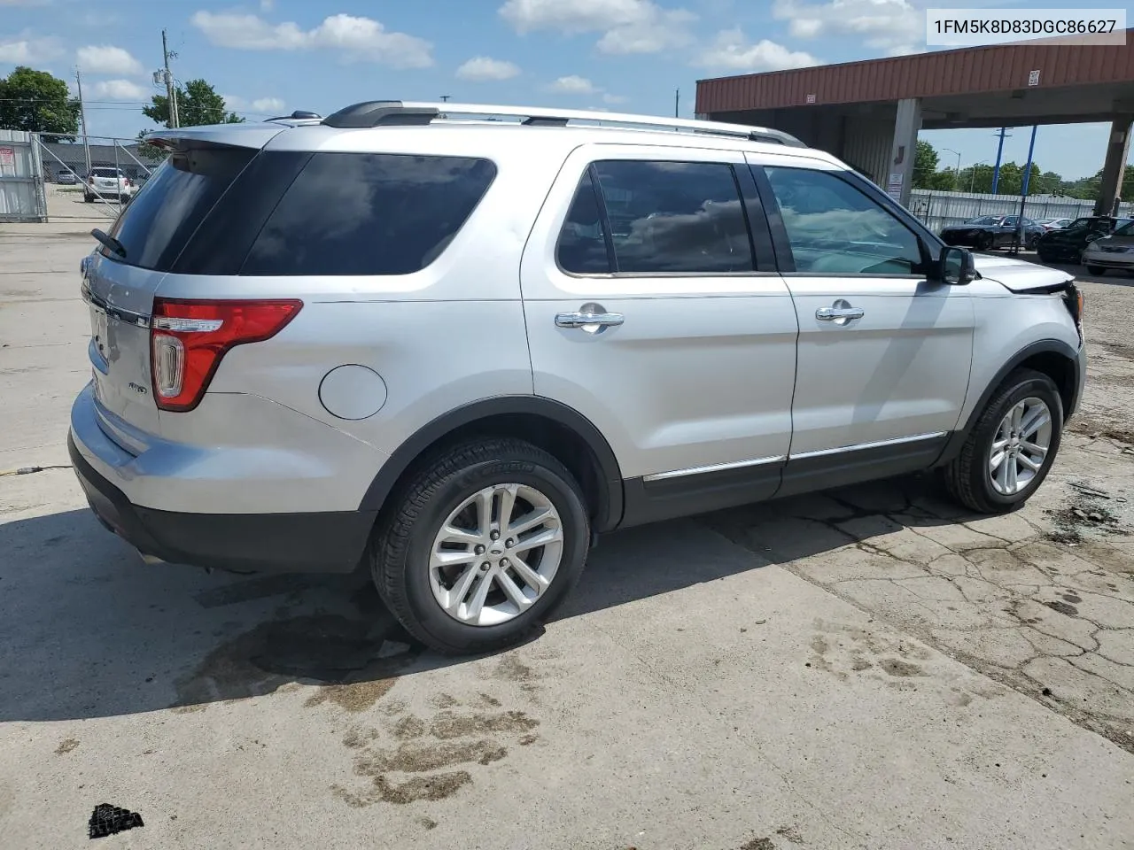 2013 Ford Explorer Xlt VIN: 1FM5K8D83DGC86627 Lot: 63167394