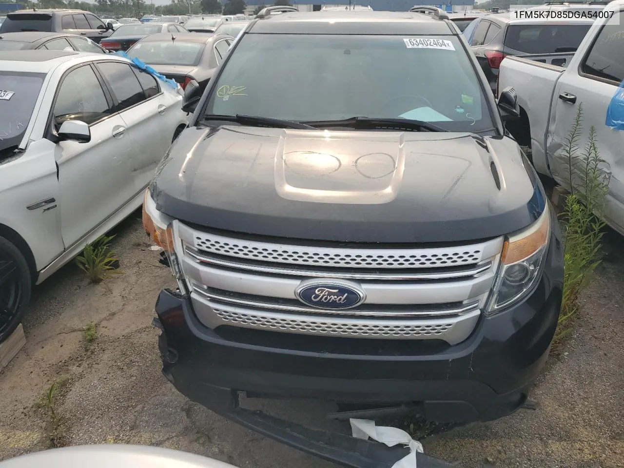 2013 Ford Explorer Xlt VIN: 1FM5K7D85DGA54007 Lot: 63402464