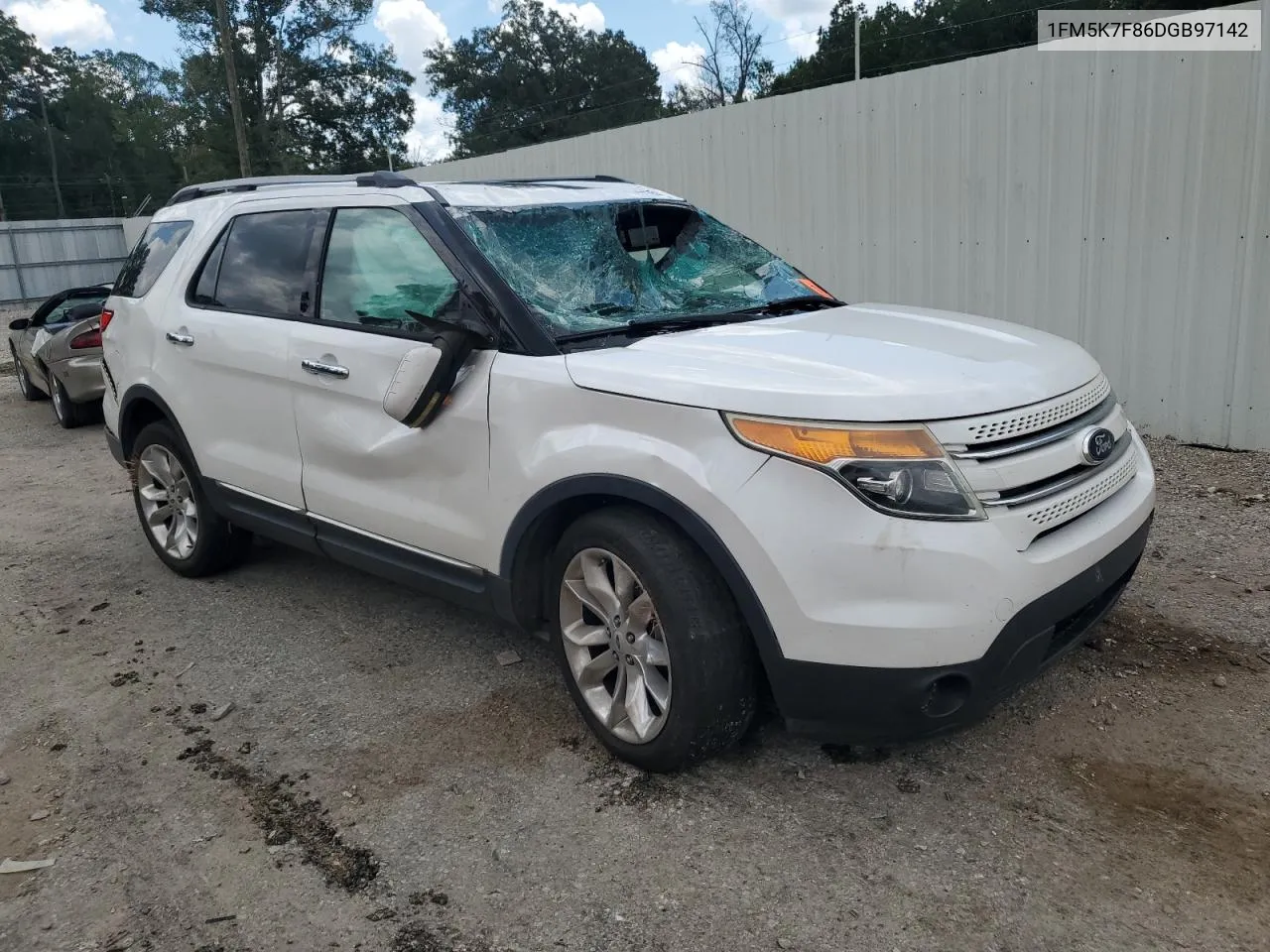 1FM5K7F86DGB97142 2013 Ford Explorer Limited