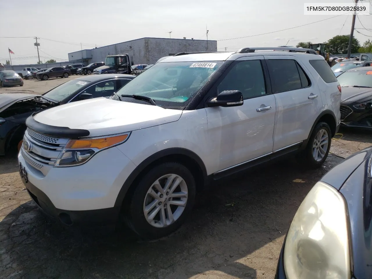 2013 Ford Explorer Xlt VIN: 1FM5K7D80DGB25839 Lot: 67468814