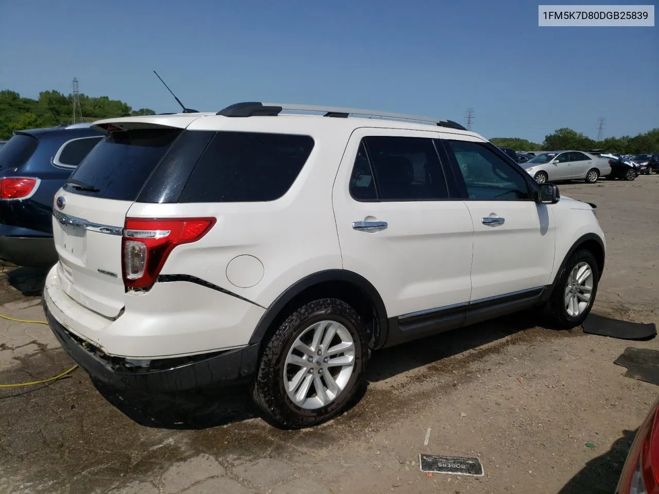 2013 Ford Explorer Xlt VIN: 1FM5K7D80DGB25839 Lot: 67468814