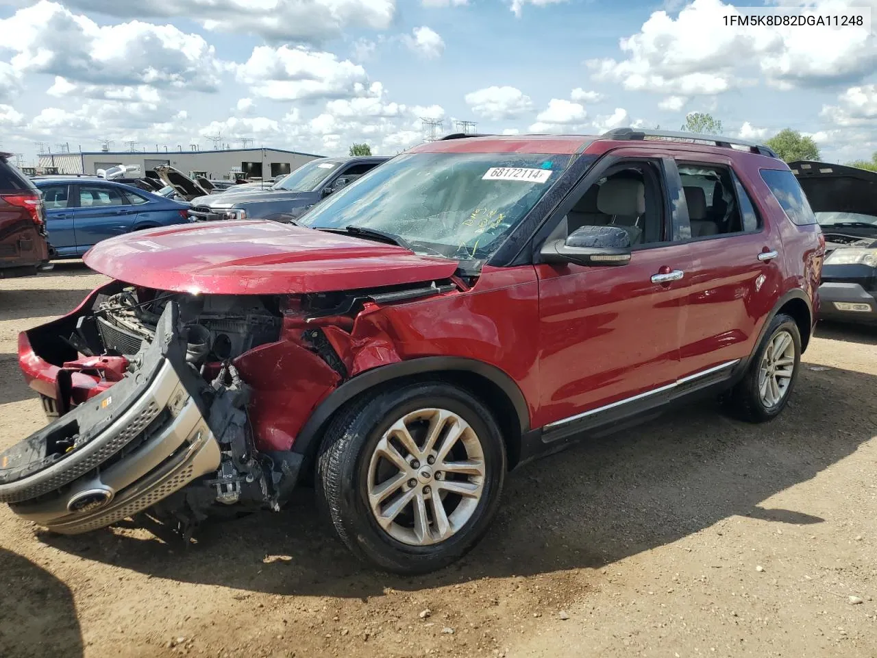 2013 Ford Explorer Xlt VIN: 1FM5K8D82DGA11248 Lot: 68172114