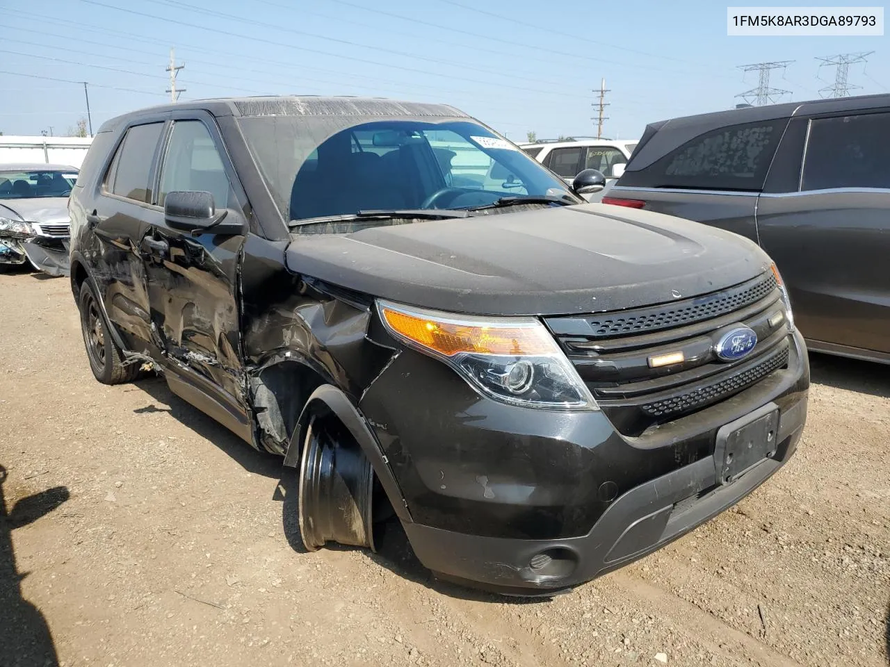 2013 Ford Explorer Police Interceptor VIN: 1FM5K8AR3DGA89793 Lot: 68649004