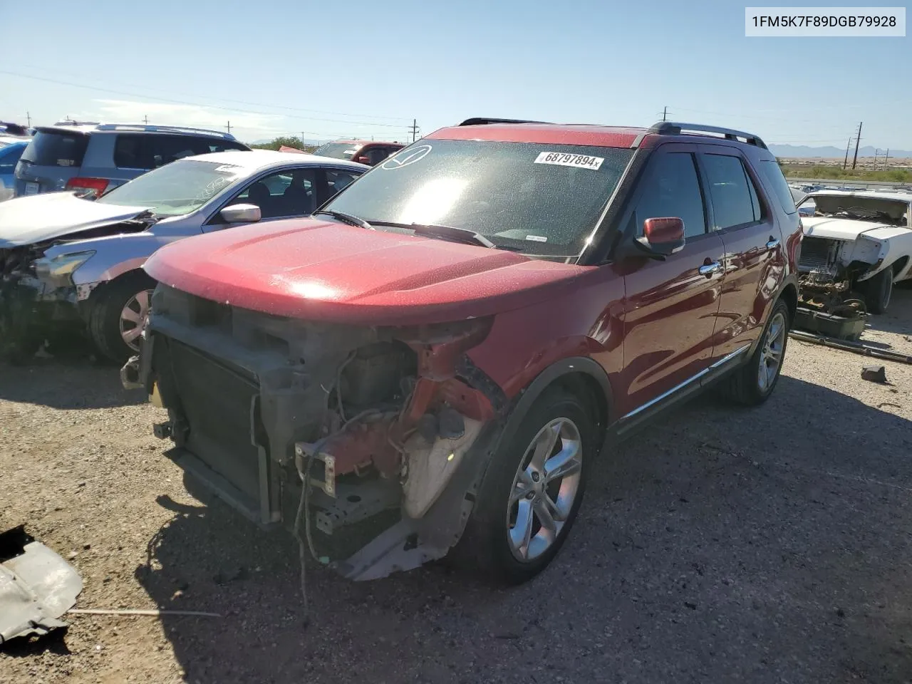 2013 Ford Explorer Limited VIN: 1FM5K7F89DGB79928 Lot: 68797894