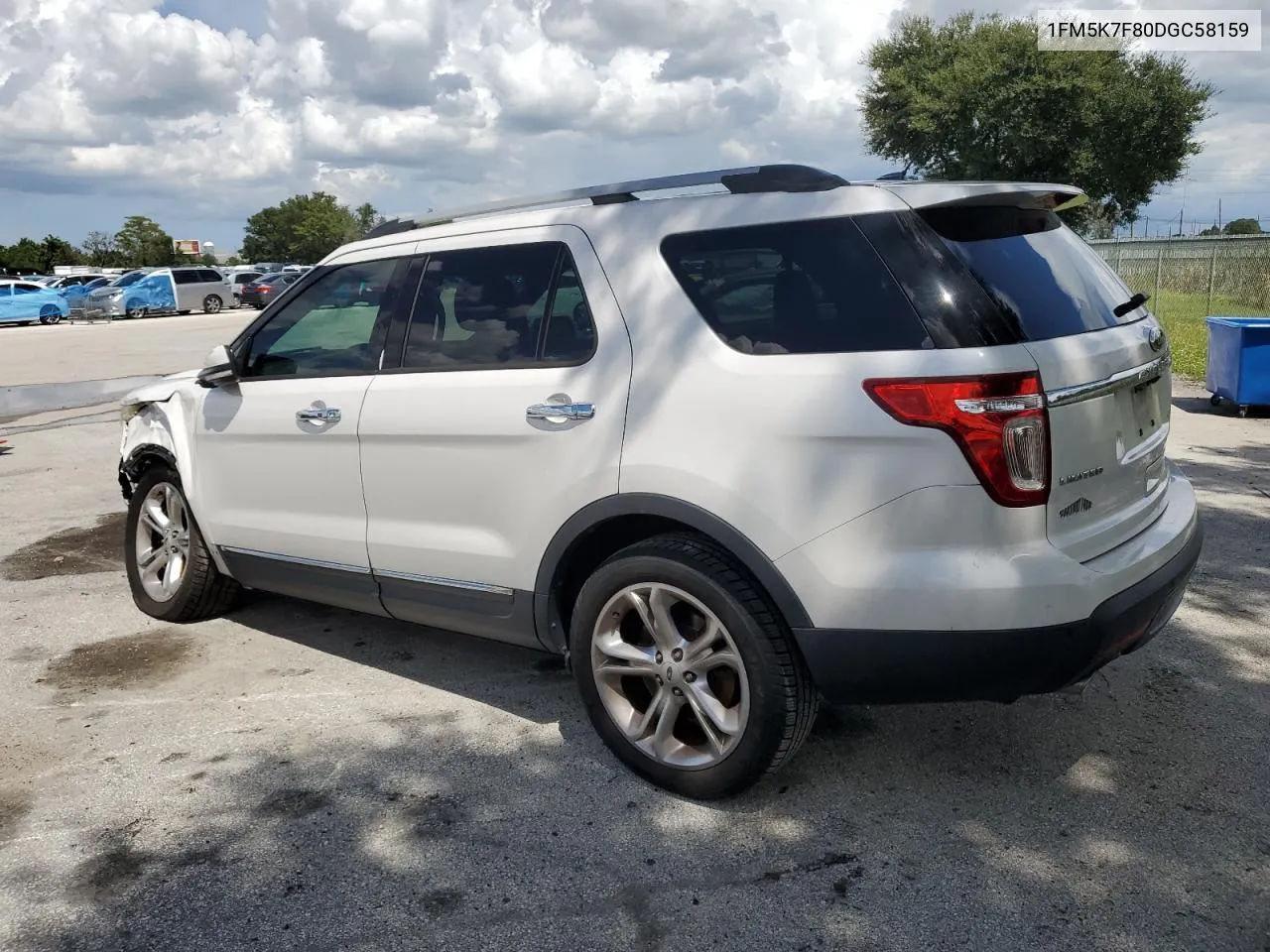 2013 Ford Explorer Limited VIN: 1FM5K7F80DGC58159 Lot: 69934774