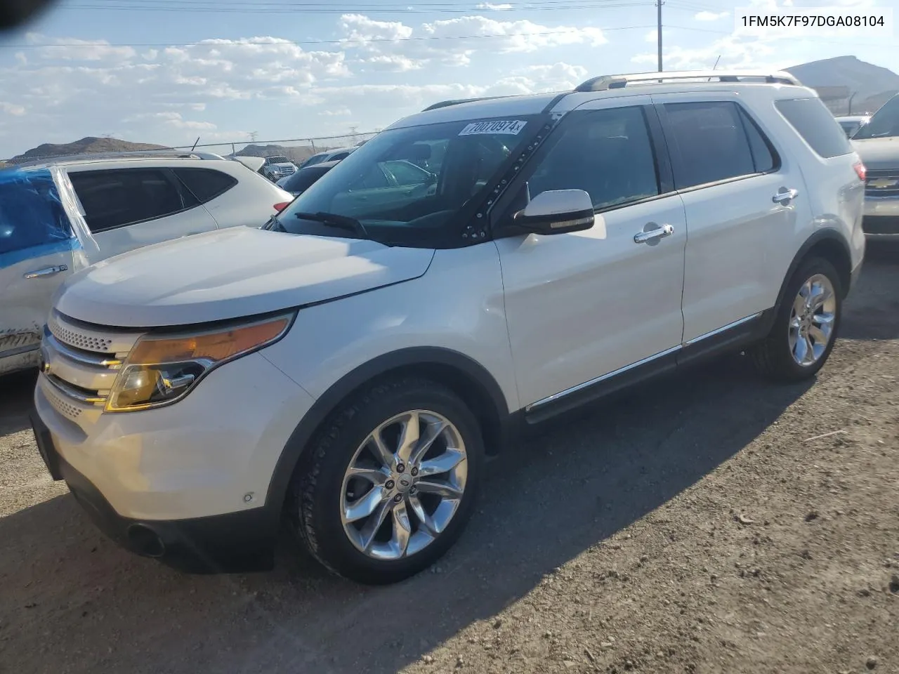 2013 Ford Explorer Limited VIN: 1FM5K7F97DGA08104 Lot: 70070974