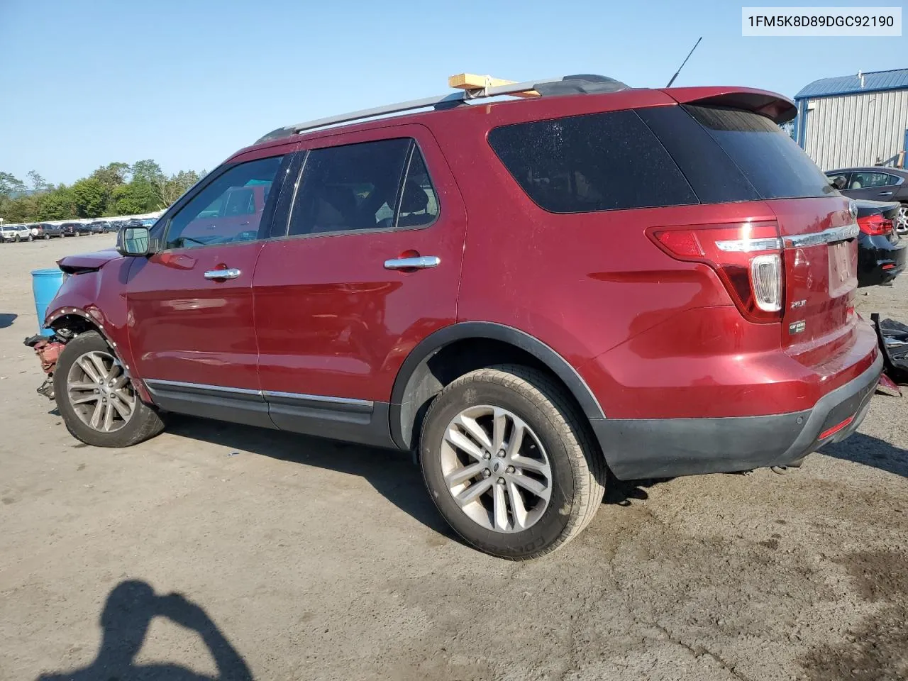 2013 Ford Explorer Xlt VIN: 1FM5K8D89DGC92190 Lot: 70205304