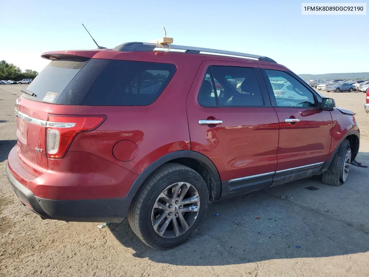 2013 Ford Explorer Xlt VIN: 1FM5K8D89DGC92190 Lot: 70205304