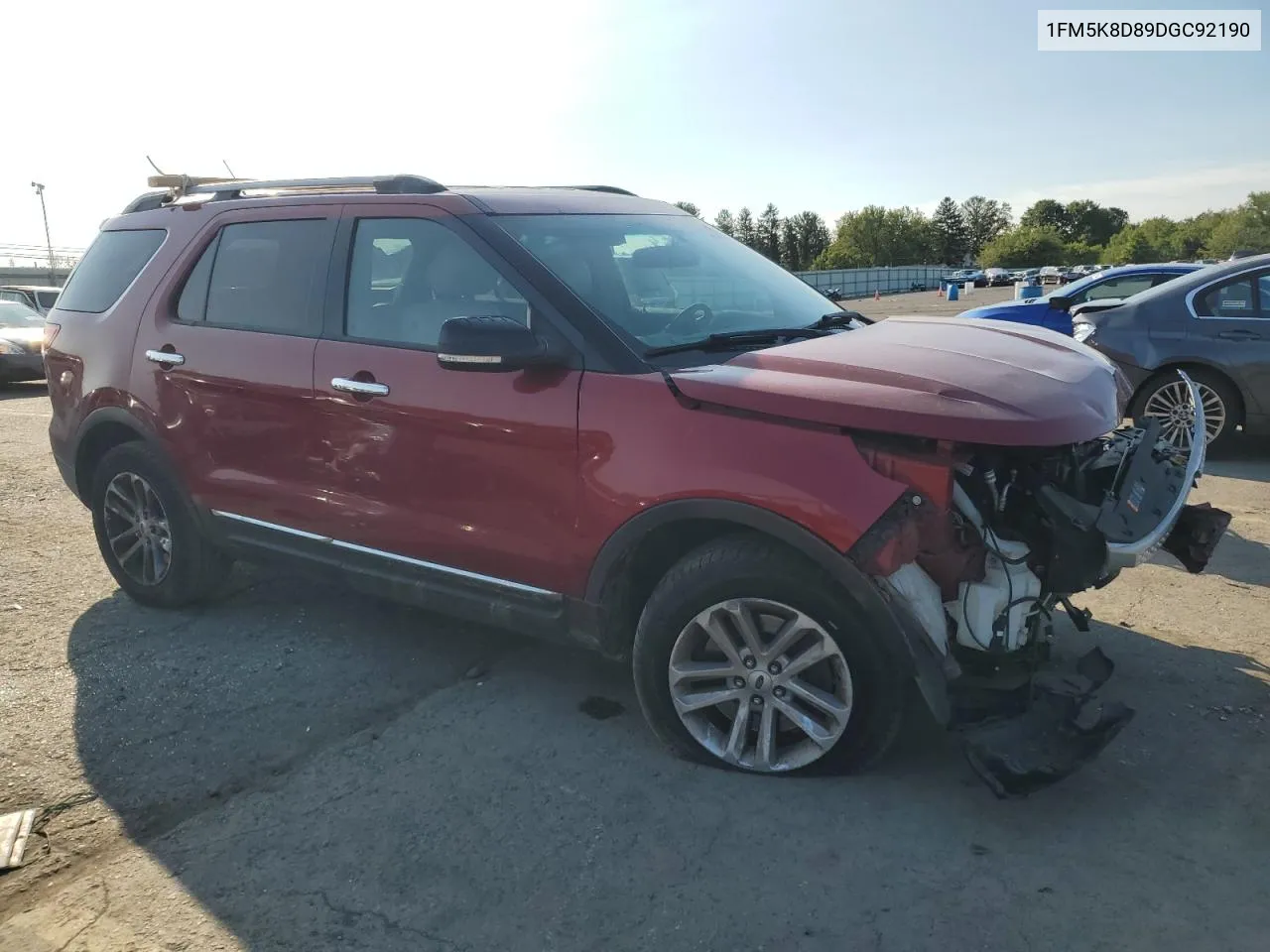 2013 Ford Explorer Xlt VIN: 1FM5K8D89DGC92190 Lot: 70205304