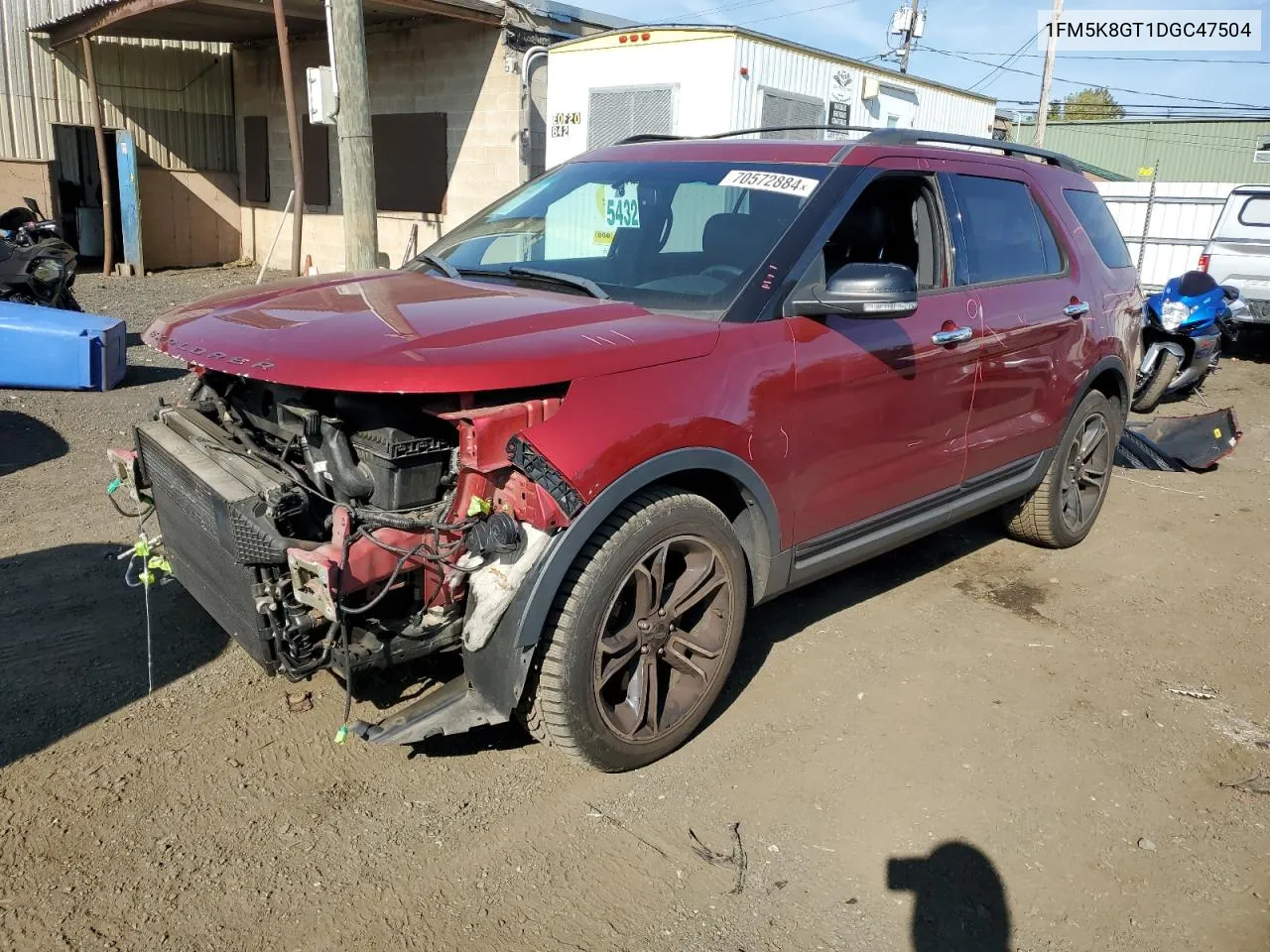 2013 Ford Explorer Sport VIN: 1FM5K8GT1DGC47504 Lot: 70572884