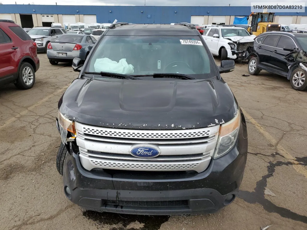 2013 Ford Explorer Xlt VIN: 1FM5K8D87DGA83210 Lot: 70749394