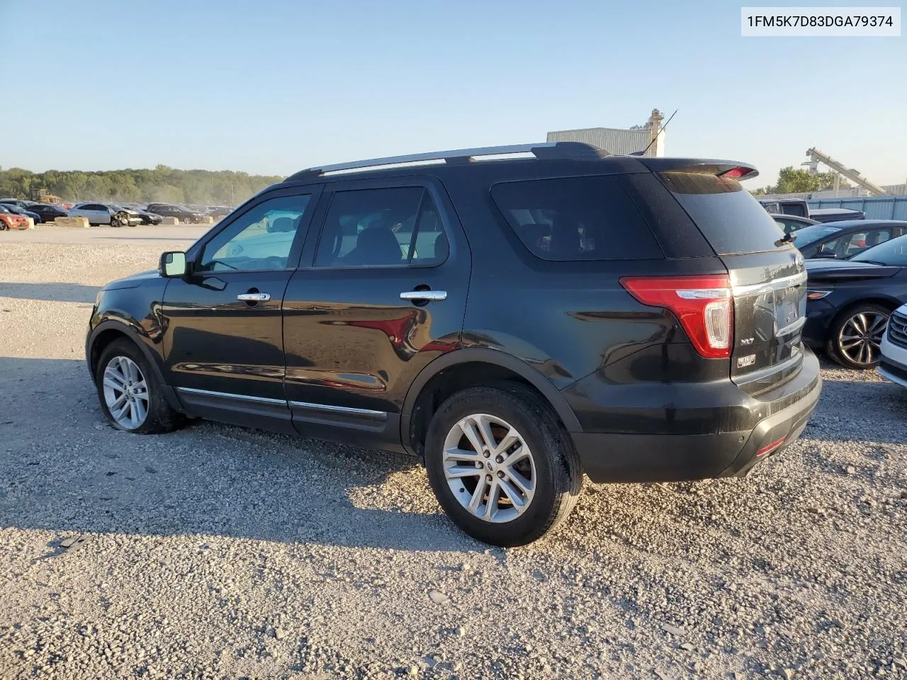 2013 Ford Explorer Xlt VIN: 1FM5K7D83DGA79374 Lot: 70910924