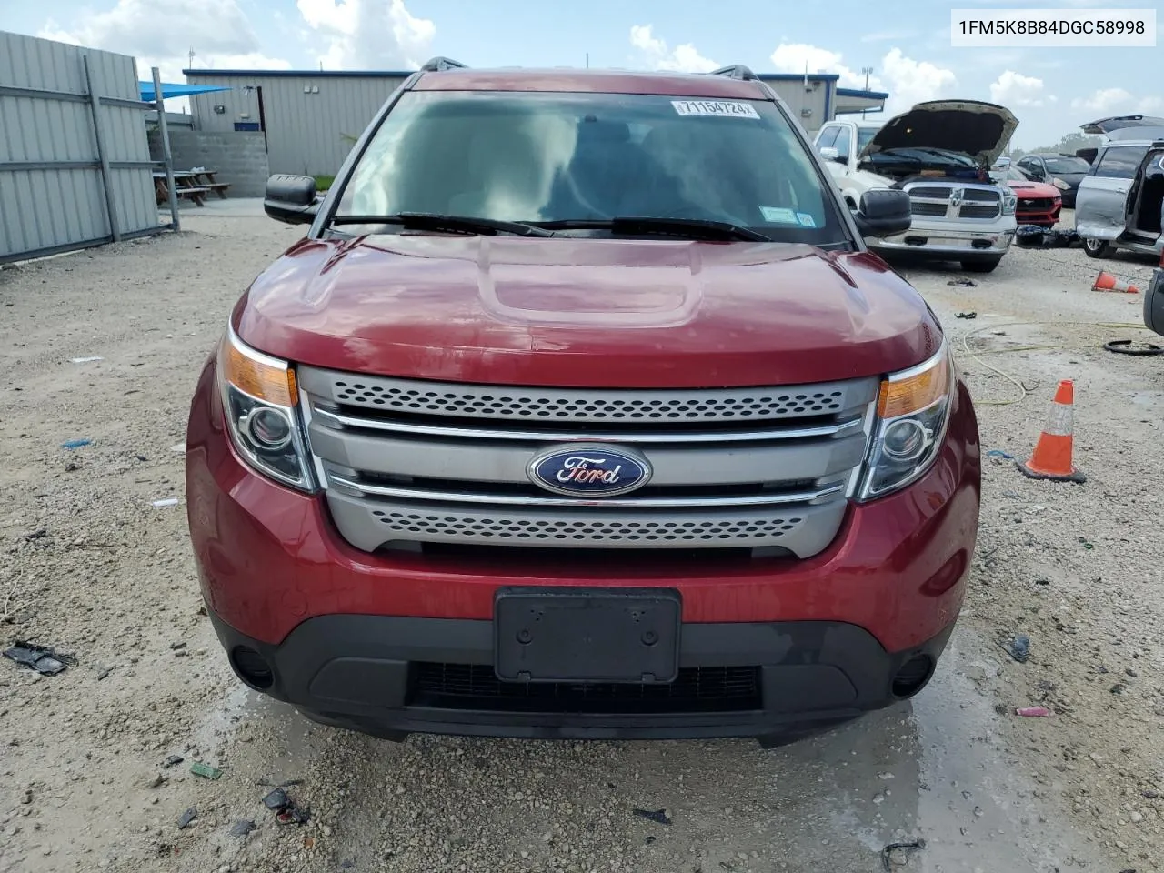 2013 Ford Explorer VIN: 1FM5K8B84DGC58998 Lot: 71154724