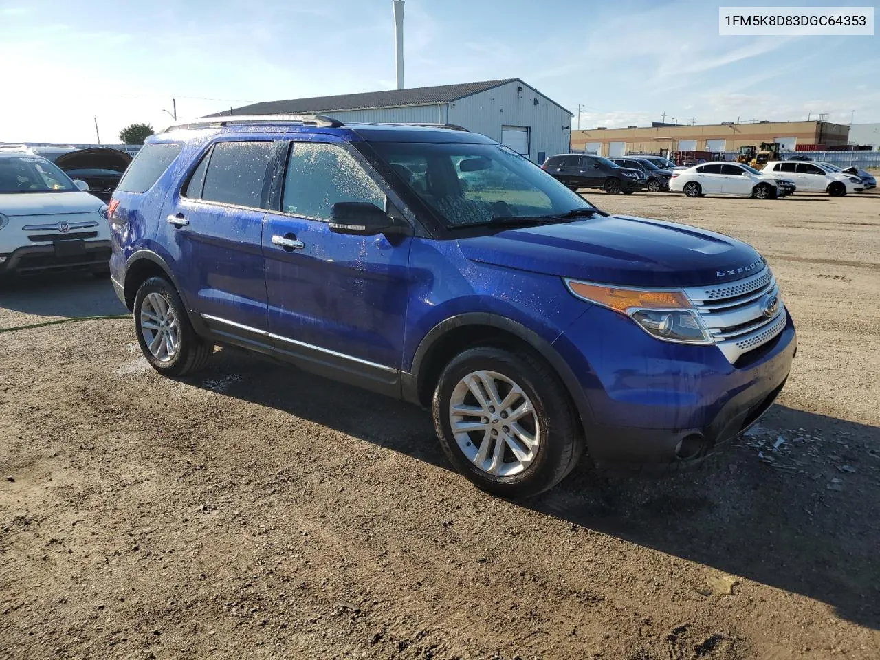 1FM5K8D83DGC64353 2013 Ford Explorer Xlt