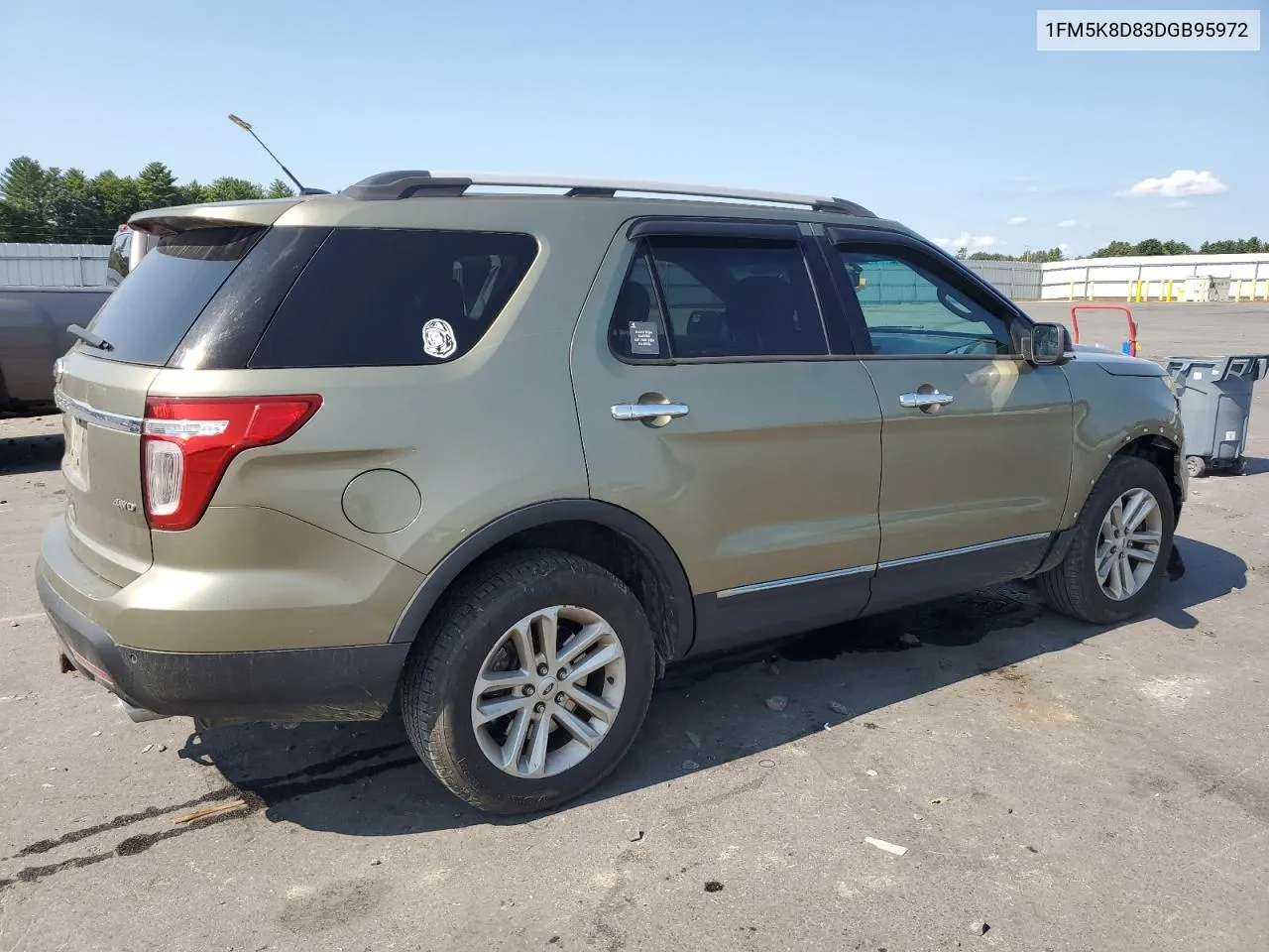 2013 Ford Explorer Xlt VIN: 1FM5K8D83DGB95972 Lot: 71225454