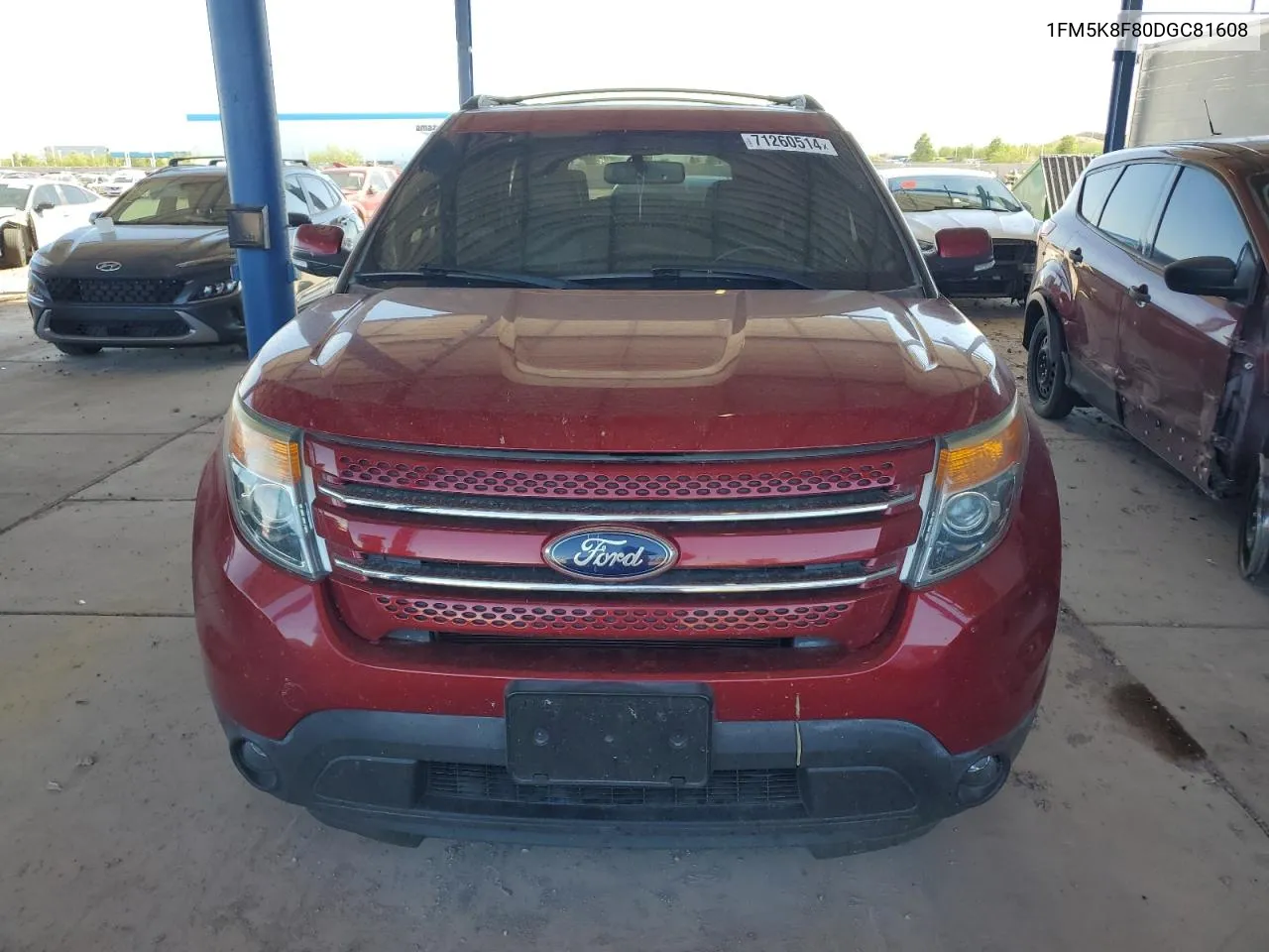 2013 Ford Explorer Limited VIN: 1FM5K8F80DGC81608 Lot: 71260514