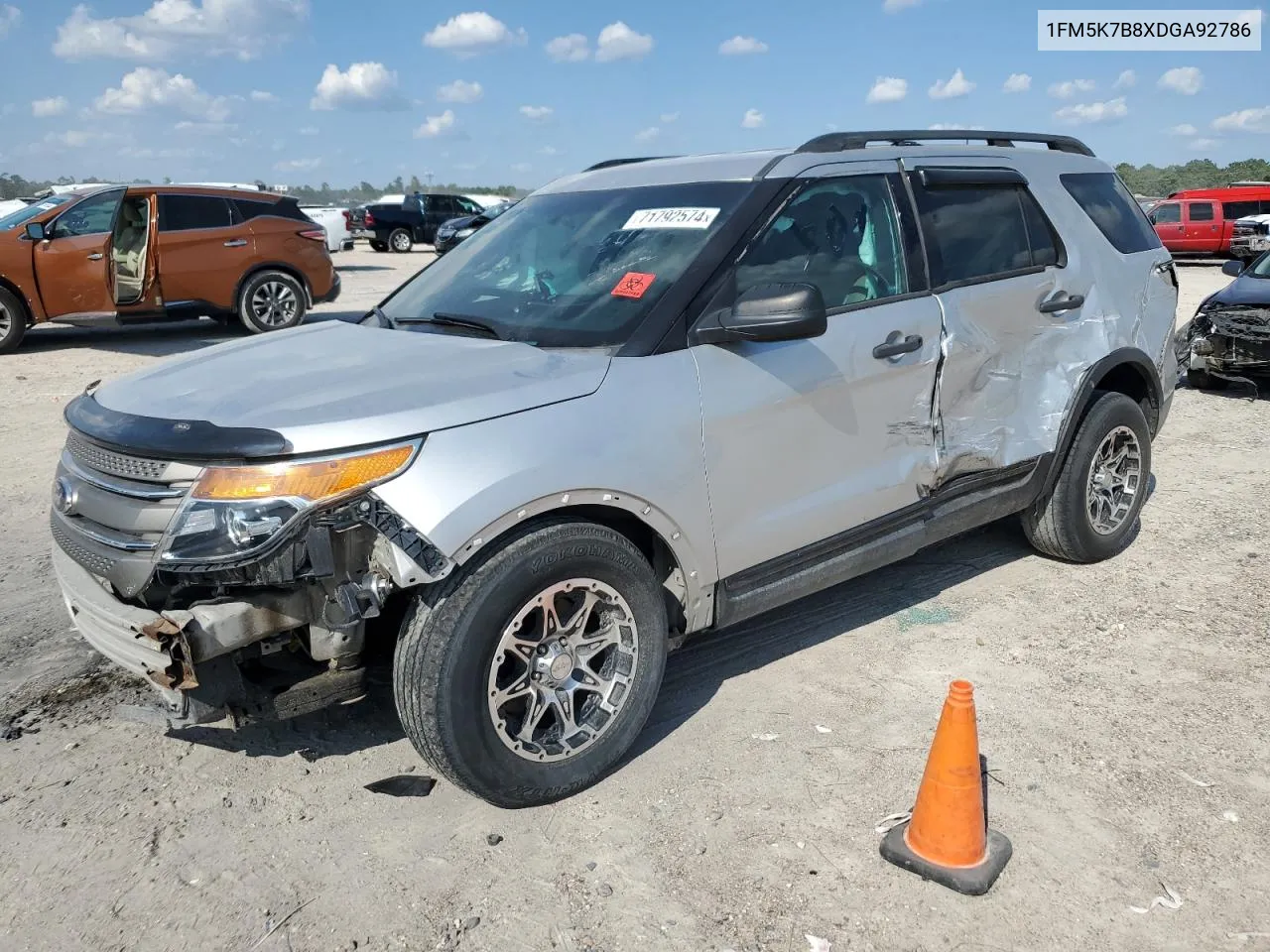 2013 Ford Explorer VIN: 1FM5K7B8XDGA92786 Lot: 71792574