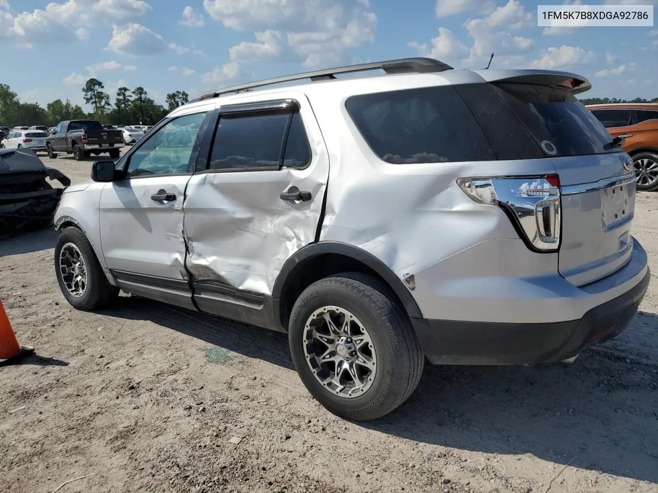 2013 Ford Explorer VIN: 1FM5K7B8XDGA92786 Lot: 71792574