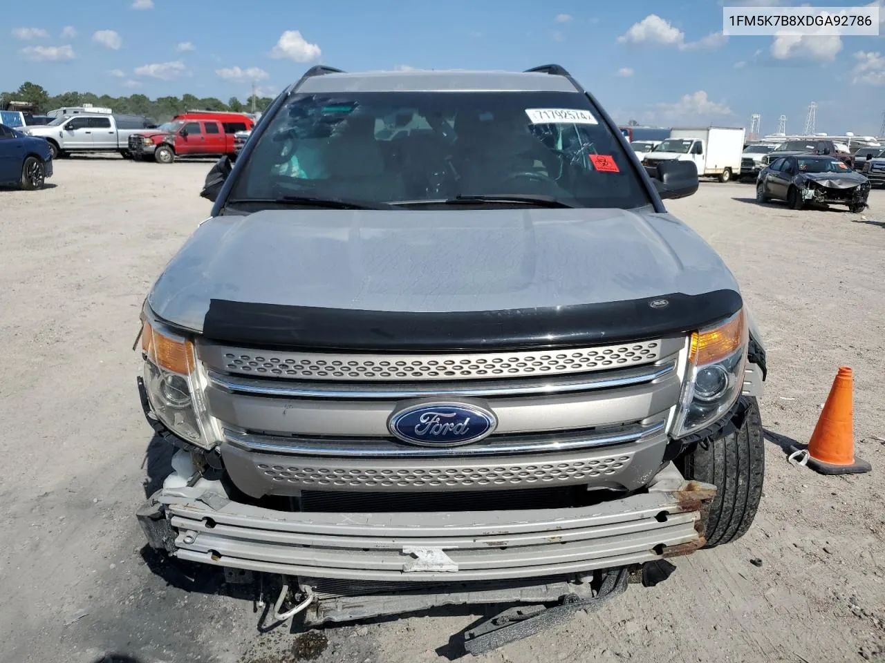 2013 Ford Explorer VIN: 1FM5K7B8XDGA92786 Lot: 71792574