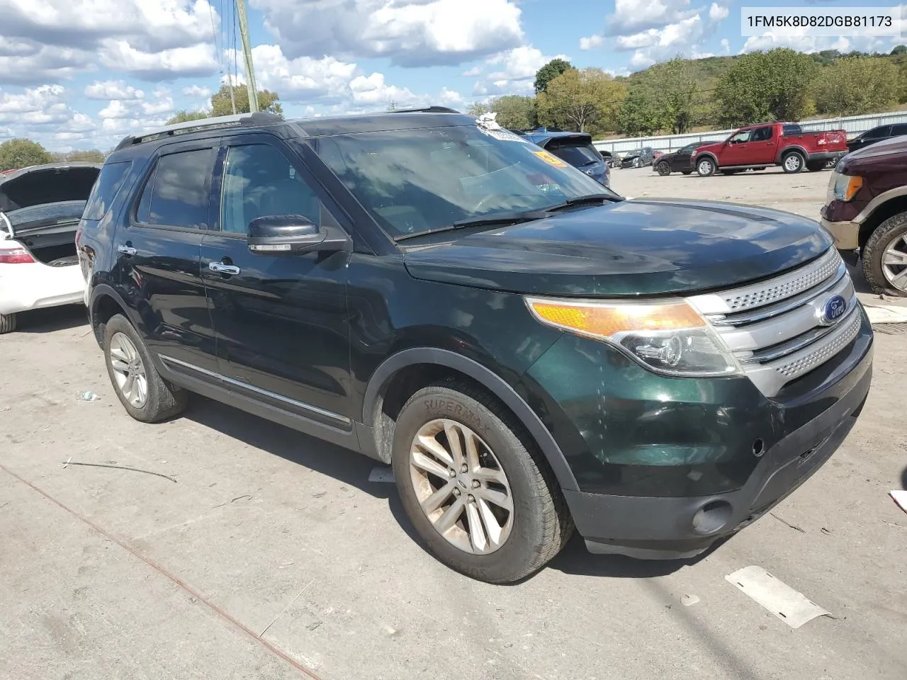 1FM5K8D82DGB81173 2013 Ford Explorer Xlt