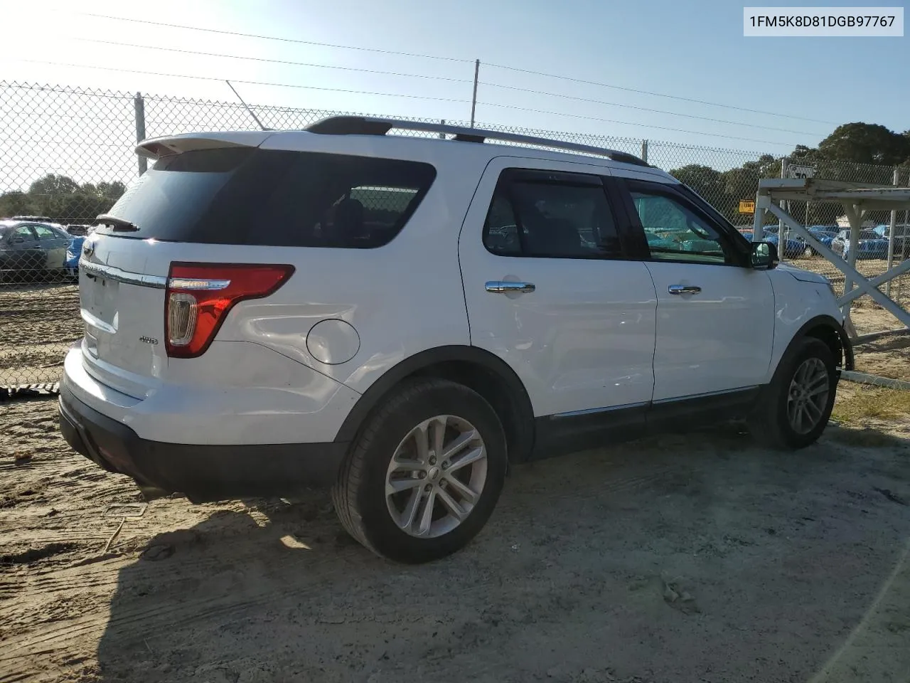 2013 Ford Explorer Xlt VIN: 1FM5K8D81DGB97767 Lot: 72063264