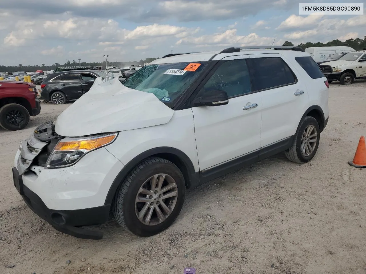 2013 Ford Explorer Xlt VIN: 1FM5K8D85DGC90890 Lot: 72254274