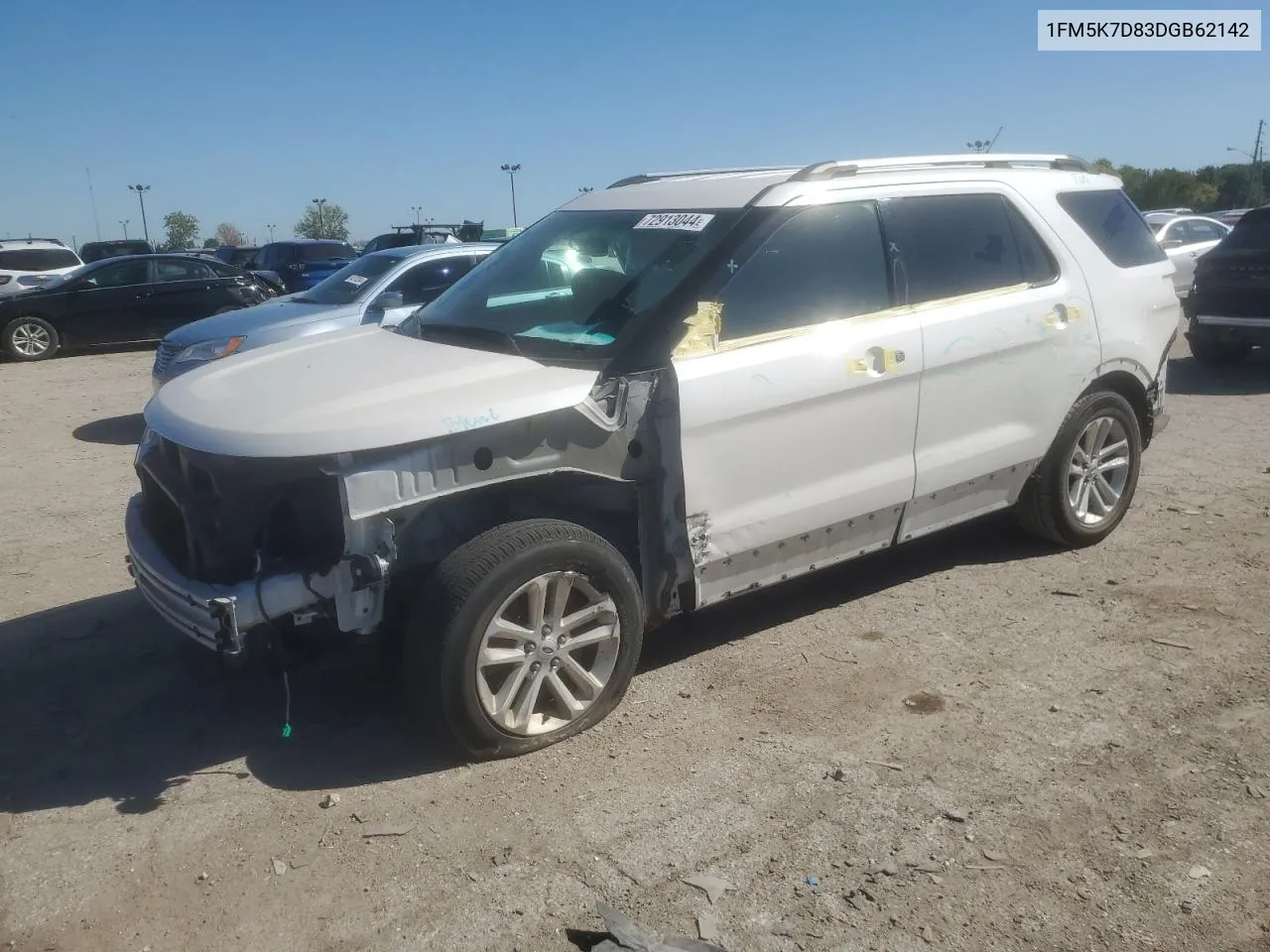 2013 Ford Explorer Xlt VIN: 1FM5K7D83DGB62142 Lot: 72913044