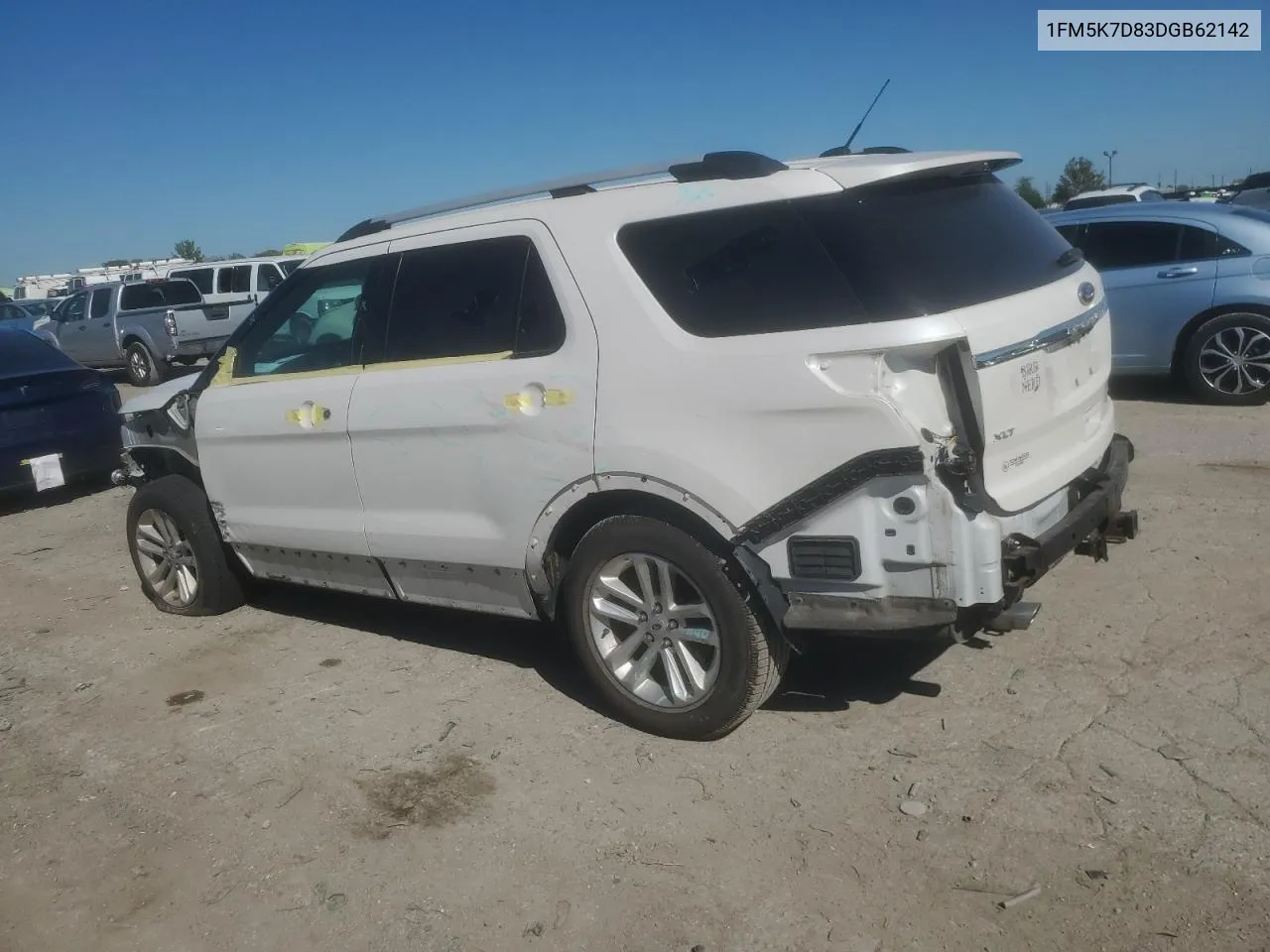 2013 Ford Explorer Xlt VIN: 1FM5K7D83DGB62142 Lot: 72913044