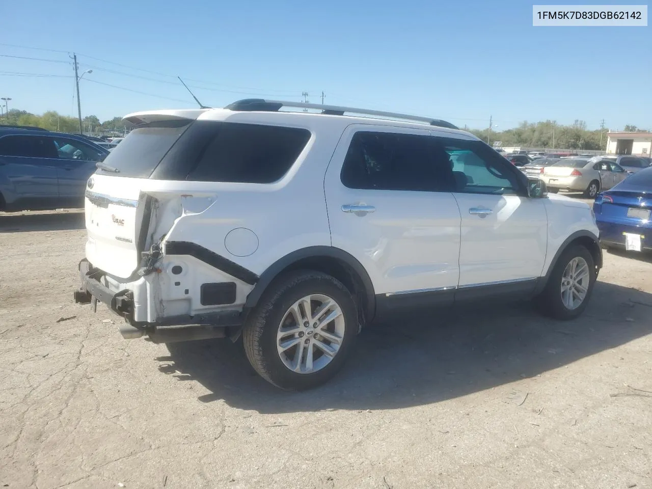 2013 Ford Explorer Xlt VIN: 1FM5K7D83DGB62142 Lot: 72913044