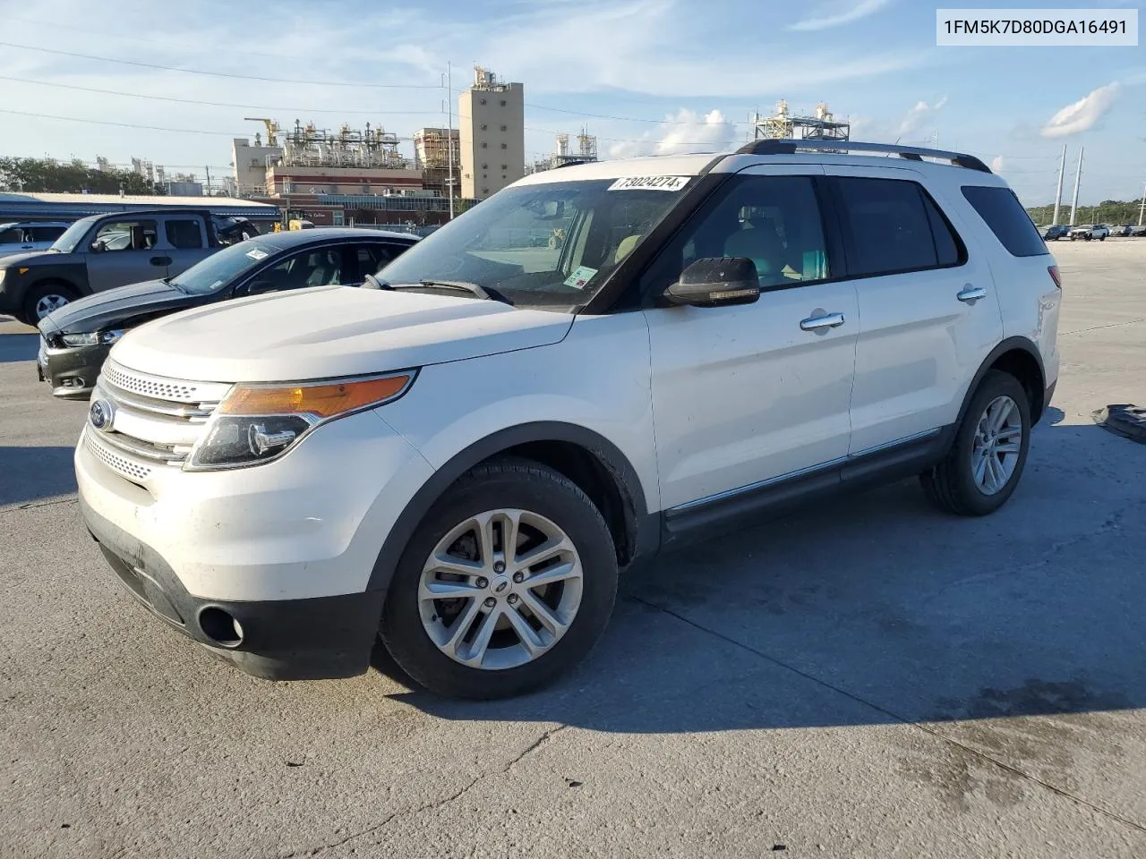 2013 Ford Explorer Xlt VIN: 1FM5K7D80DGA16491 Lot: 73024274