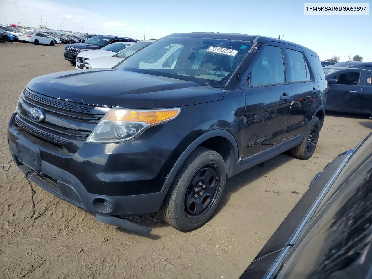 2013 Ford Explorer Police Interceptor VIN: 1FM5K8AR6DGA63897 Lot: 73133274