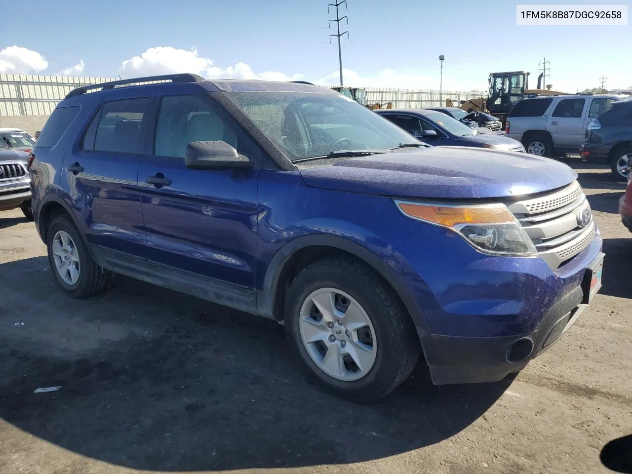 2013 Ford Explorer VIN: 1FM5K8B87DGC92658 Lot: 73308474