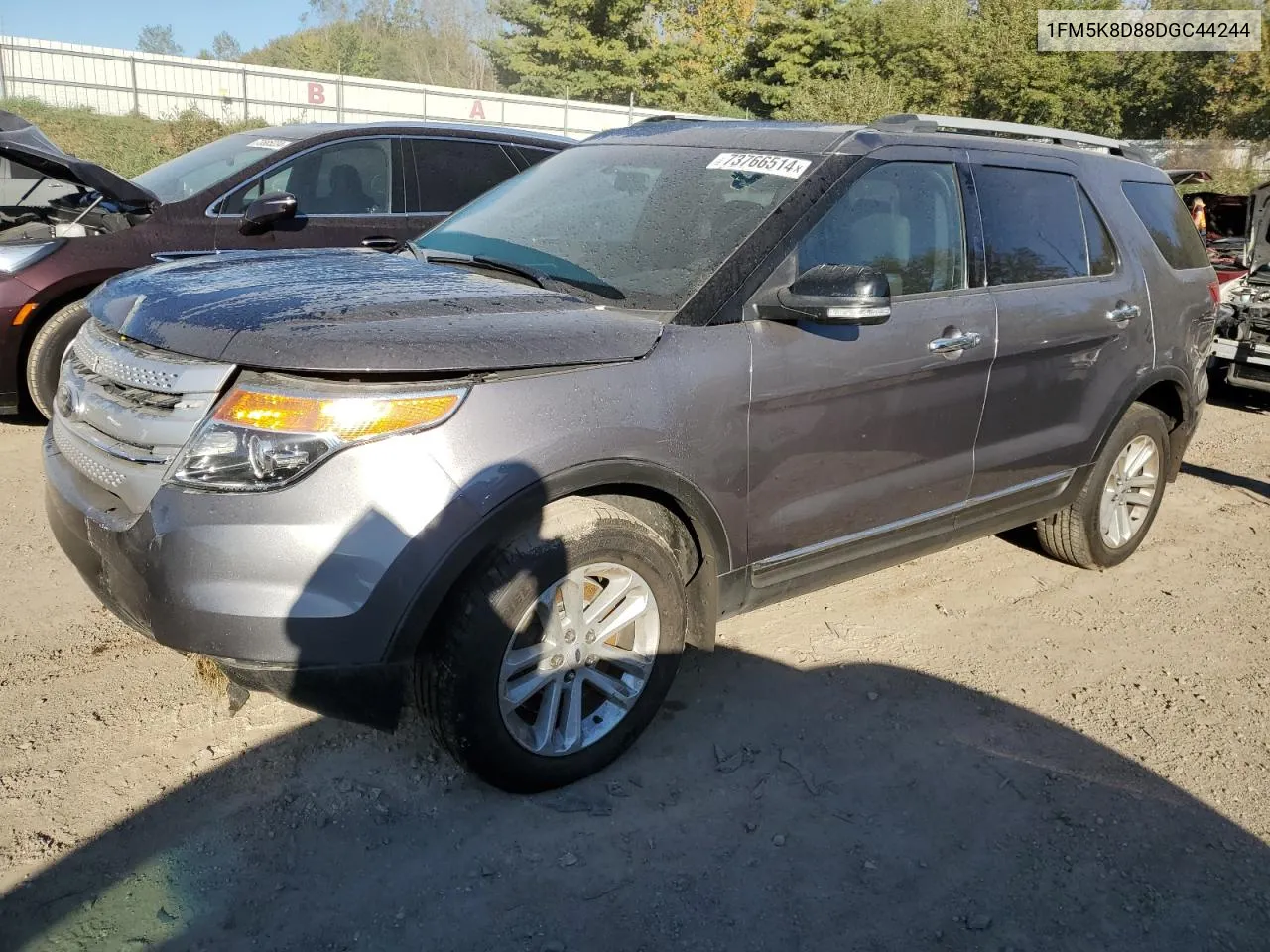 2013 Ford Explorer Xlt VIN: 1FM5K8D88DGC44244 Lot: 73766514