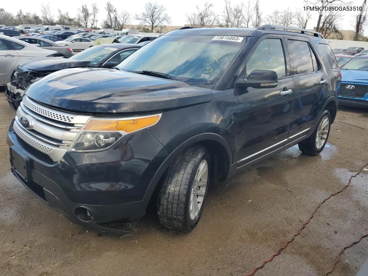 2013 Ford Explorer Xlt VIN: 1FM5K7D89DGA53510 Lot: 73815863