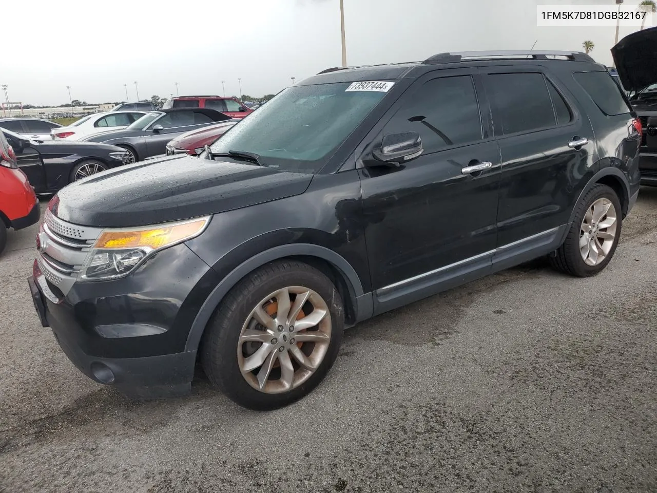 2013 Ford Explorer Xlt VIN: 1FM5K7D81DGB32167 Lot: 73937444