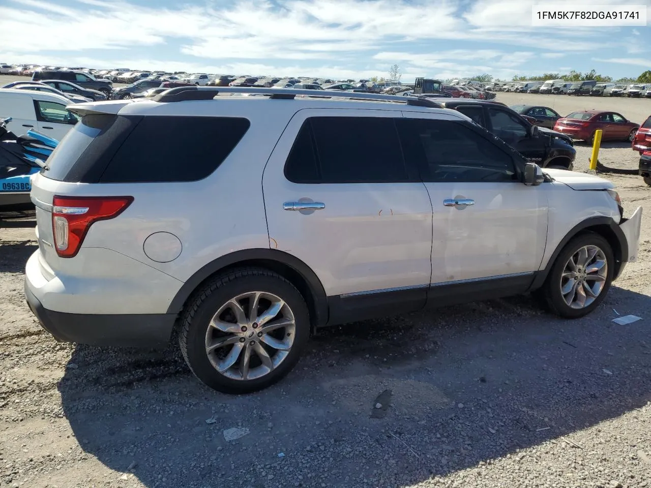 2013 Ford Explorer Limited VIN: 1FM5K7F82DGA91741 Lot: 74254684