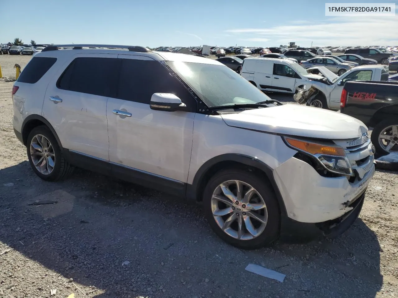 2013 Ford Explorer Limited VIN: 1FM5K7F82DGA91741 Lot: 74254684