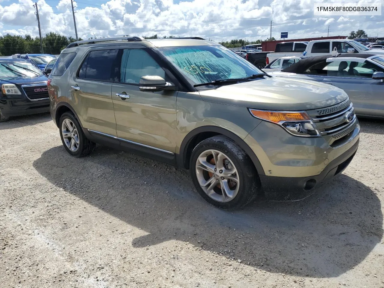 2013 Ford Explorer Limited VIN: 1FM5K8F80DGB36374 Lot: 74393834