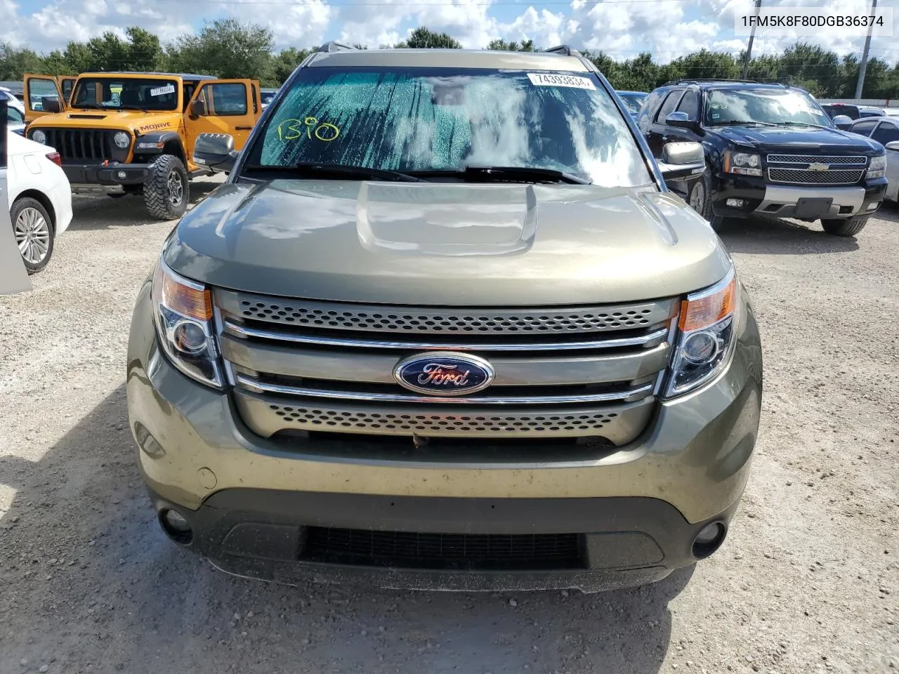 2013 Ford Explorer Limited VIN: 1FM5K8F80DGB36374 Lot: 74393834