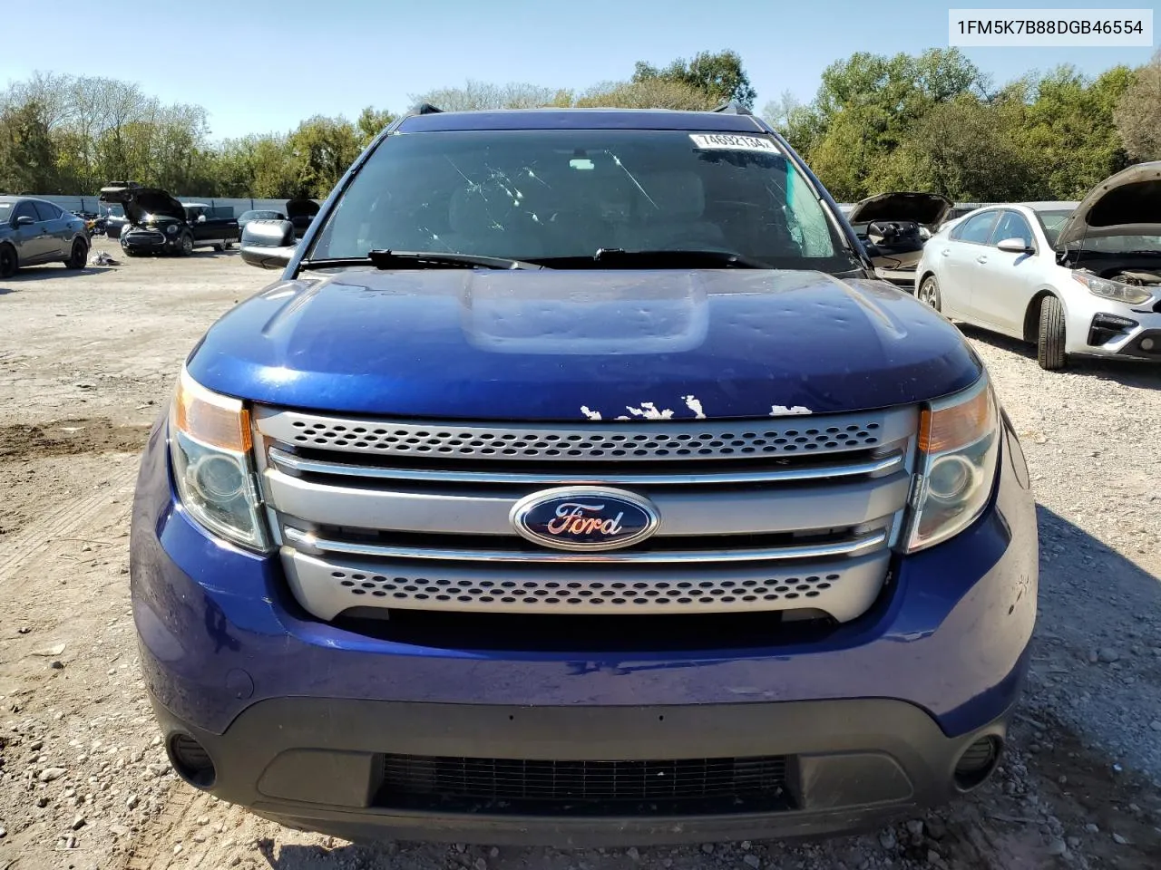 2013 Ford Explorer VIN: 1FM5K7B88DGB46554 Lot: 74692134